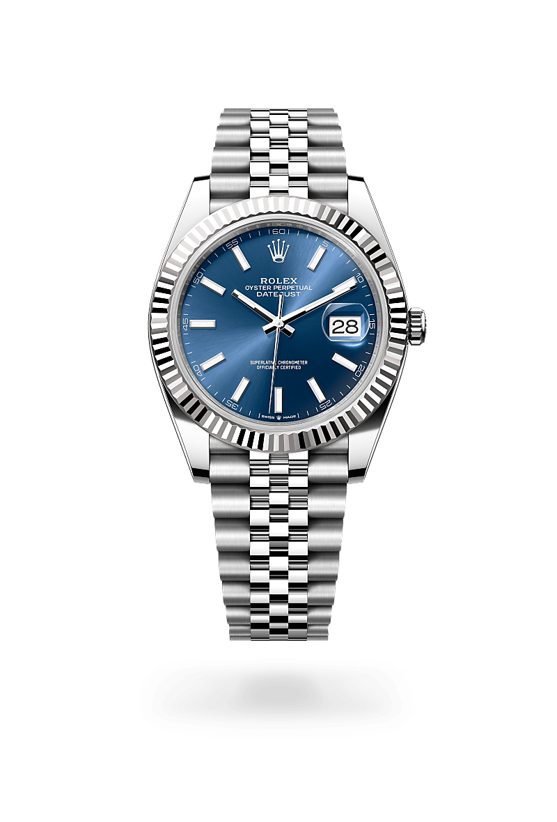 rolex Datejust in White Rolesor - combination of Oystersteel and white gold, M126334-0002 - London Rolex Boutique