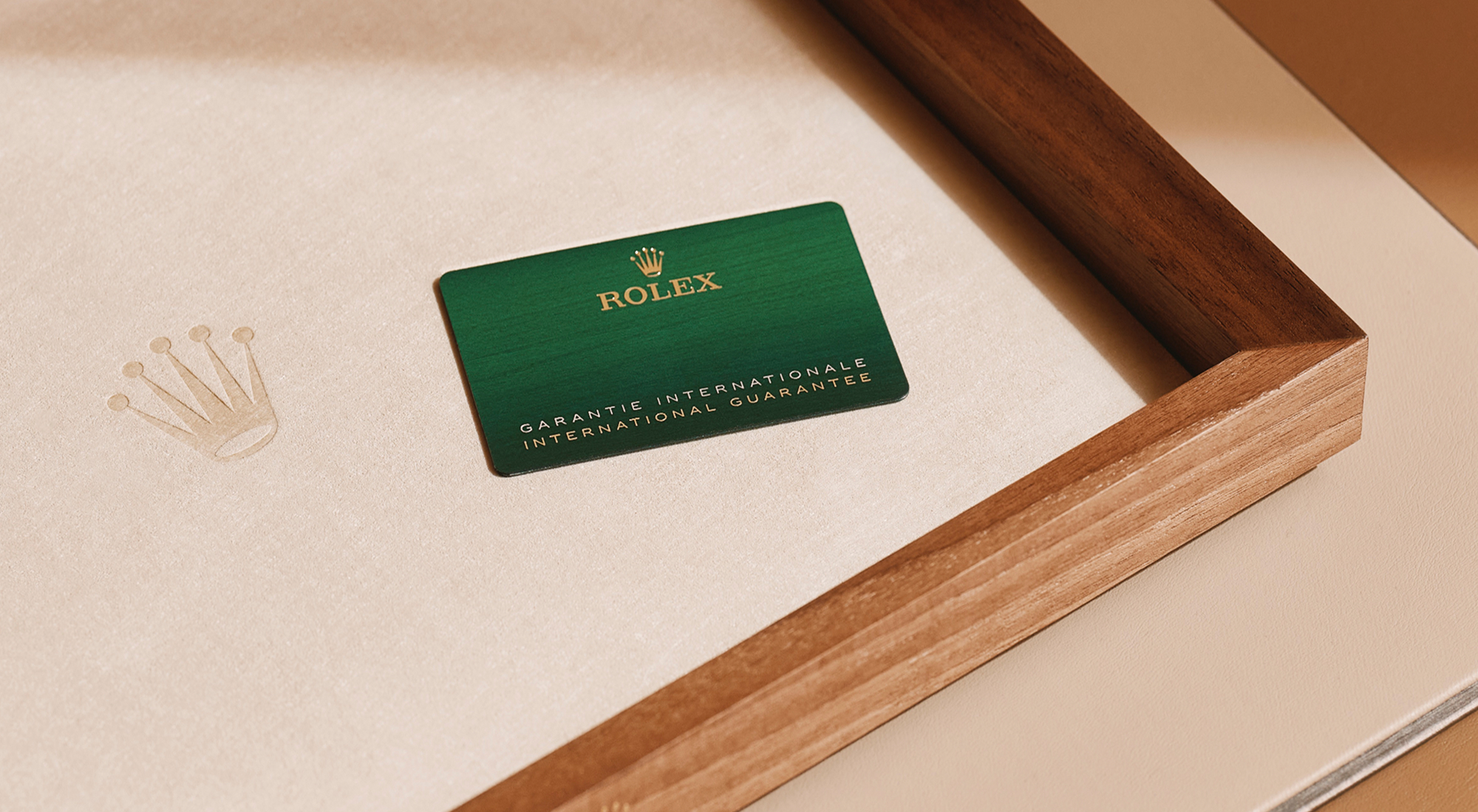 Rolex service card